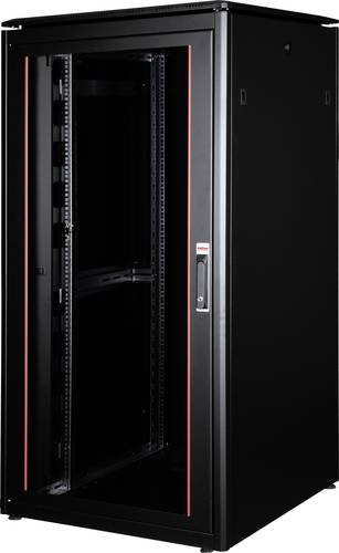 Roline Netzwerkschrank 19 Zoll Schwarz B/H/T: 800 x 1609 x 800 mm - Bild 1