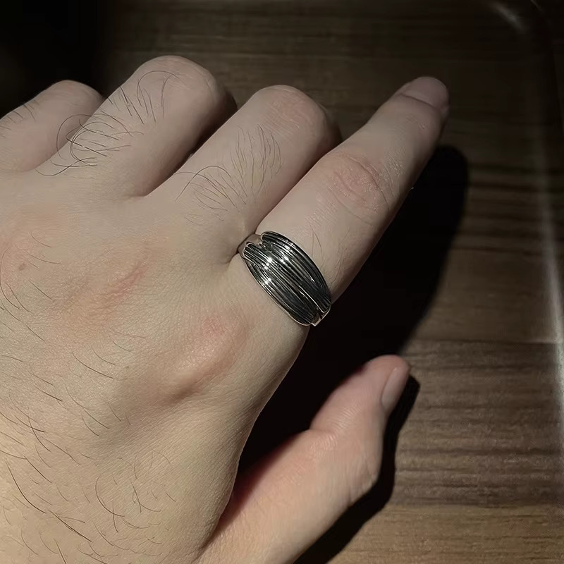 LENNIK Ring, Silber Farbe, Unisex, Vintage - Bild 5