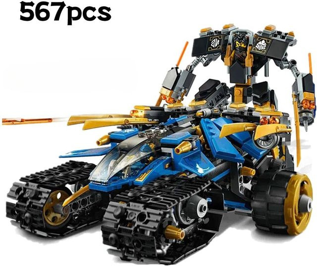 Happy Building Blocks Technische Thunder Raider Mechanische Krieger Roboter, Bausteine, 576 Teile, ab 14 Jahren - Bild 1