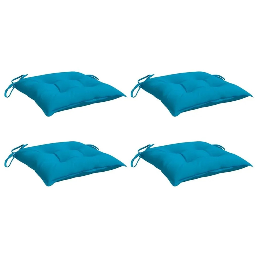 vidaXL Palettenkissen Set 4 Stück Hellblau aus wasserabweisendem Oxford-Gewebe, B/T/H: 50 x 50 x 7 cm - Bild 2
