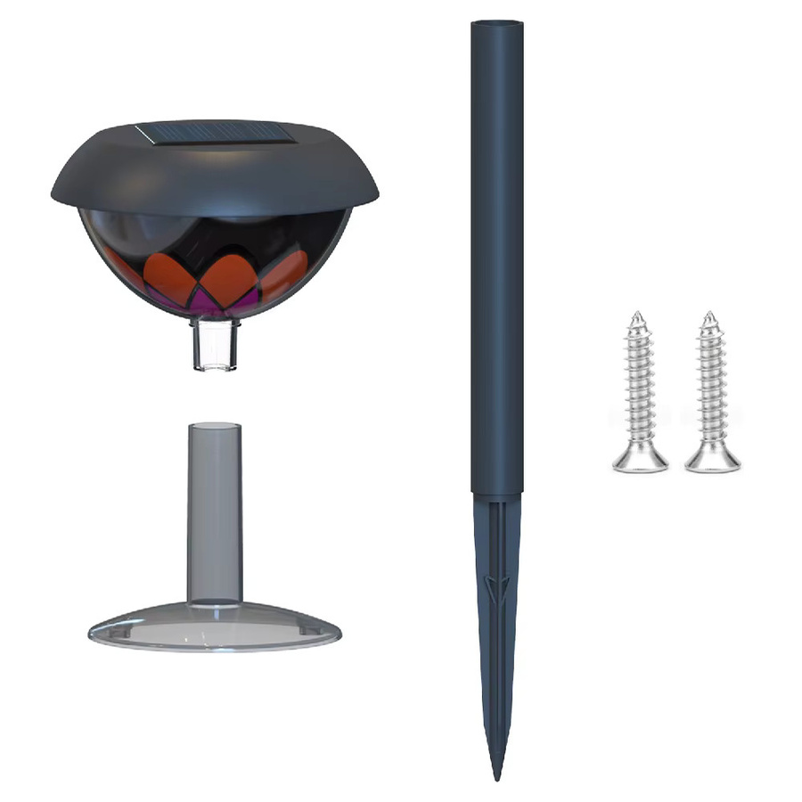 WELPUR Solarbetriebene Gartenleuchte Außenprojektionsleuchte IP65 Wasserdicht für Garten und Balkon - Bild 5