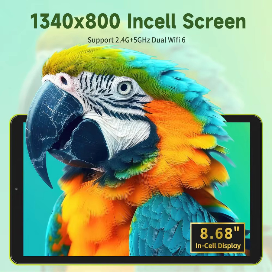 ANRY Tablet mit 8,68 Zoll Display, Android 15, 8 GB RAM, 64 GB ROM, 5000 mAh Akku - Bild 3