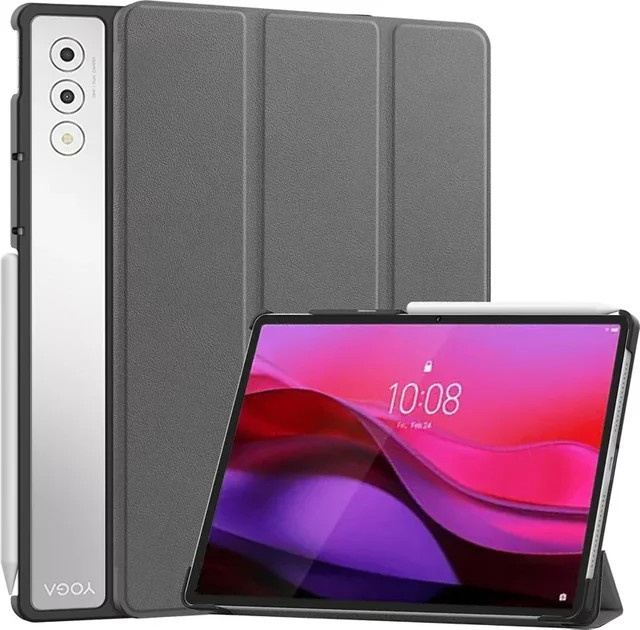 Magnetische Schutzhülle für Lenovo Yoga Tab Plus 12,7'' 2025 TB520FU und Yoga Pad Pro 12,7, Transparent mit Standfunktion - Bild 1