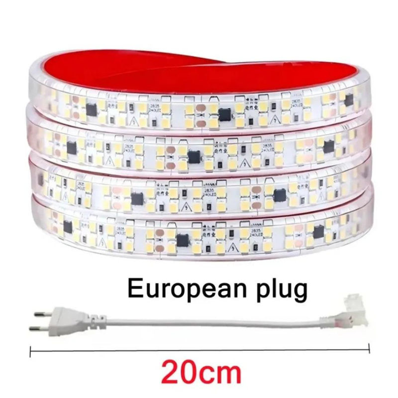 OuuZuu LED-Streifen Doppelreihe 240 LEDs/m IP68 Wasserdicht Warmweißes Licht 5m Breite: 12 mm - Bild 7