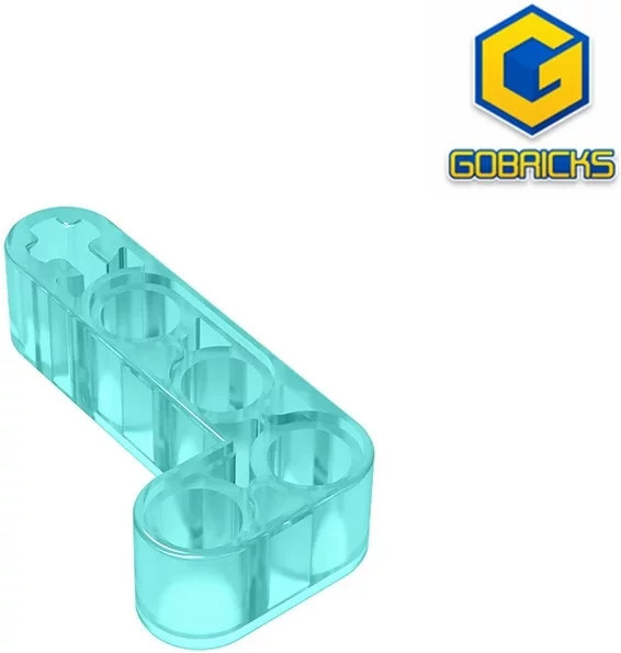 Gobricks GDS-671 Technik Liftarm, modifiziert gebogen, dick, L-Form, 2 x 4, Blau, Zubehör - Bild 1