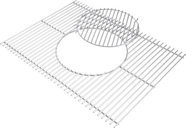 Weber Gourmet BBQ System Grillrost aus Edelstahl in Silber, Breite: 32,77 cm - Bild 1