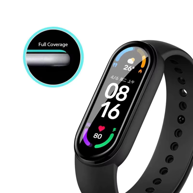 Xiaomi Smart Armband Schutzhülle, Silikon, Schwarz, Transparent - Bild 2