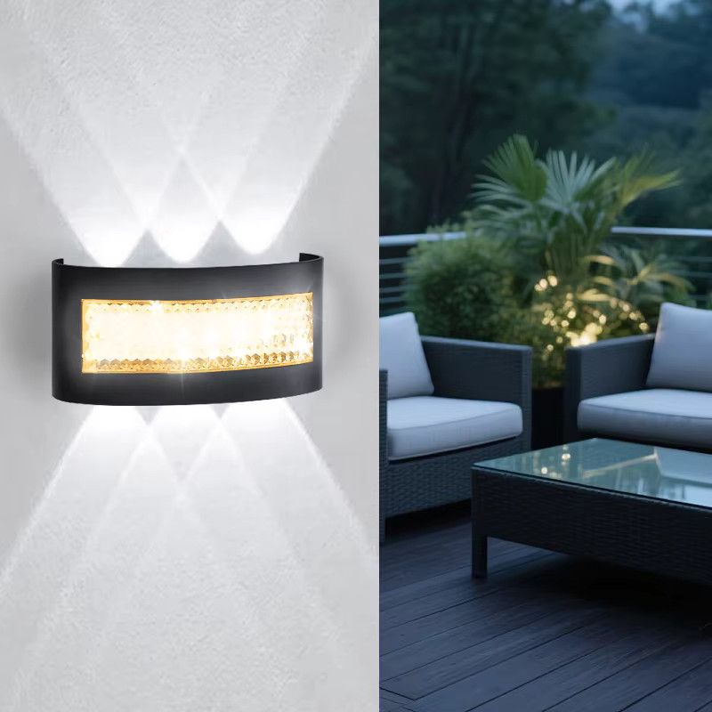 EnwYe Moderne LED-Wandleuchte für Innen- und Außenbereich mit Up- und Down-Licht - Bild 3