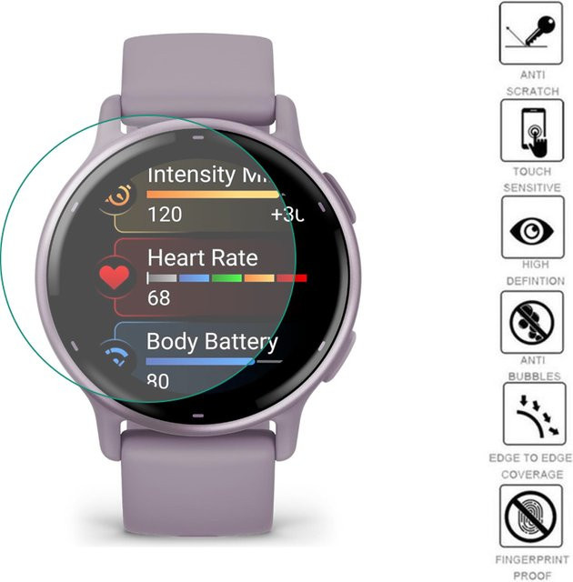 SomeRecom Schutzfilm für Garmin Vivoactive Venu, TPU, transparent - Bild 1