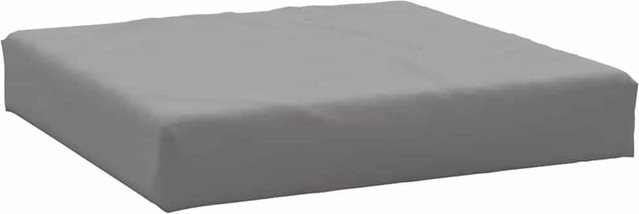 vidaXL Palettenkissen Grau aus Oxford-Gewebe mit Schaumstoff, B/B/H: 60 x 60 x 9,5 cm - Bild 1