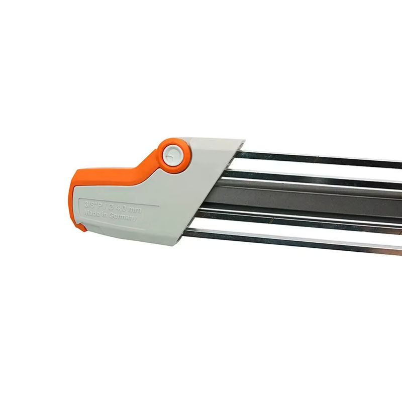 Skeyo 2-in-1 Kettensägen-Feilenschärfer mit Schleifstein-Set in Orange für Stihl Sägen mit 4mm und 4,8mm Sägezahn-Set - Bild 3