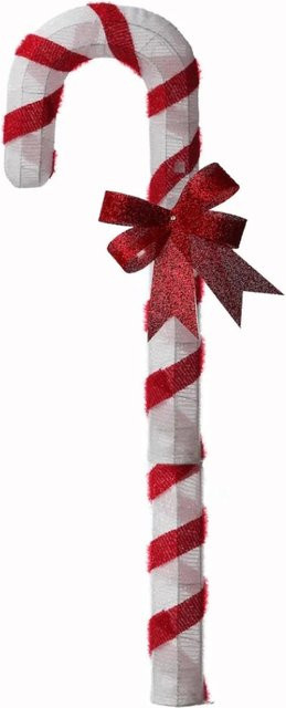 Marelida LED Zuckerstange mit Schleife XXL Gartendeko für Außen mit Timer, Höhe: 150 cm - Bild 1