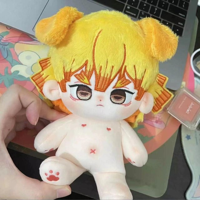 Yiran toy 1 Demon Slayer Agatsuma Zenitsu Kawaii Puppe Plüsch - Bild 1