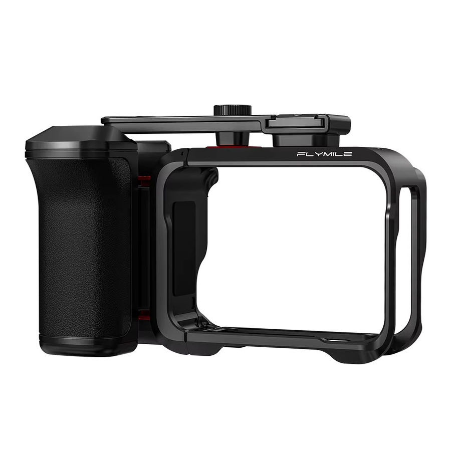 Flymile Kamera-Griff Schwarz Fotografie-Handgriff-Set für Insta360 Ace Pro 2 mit Käfig und Auslöseknopf - Bild 6