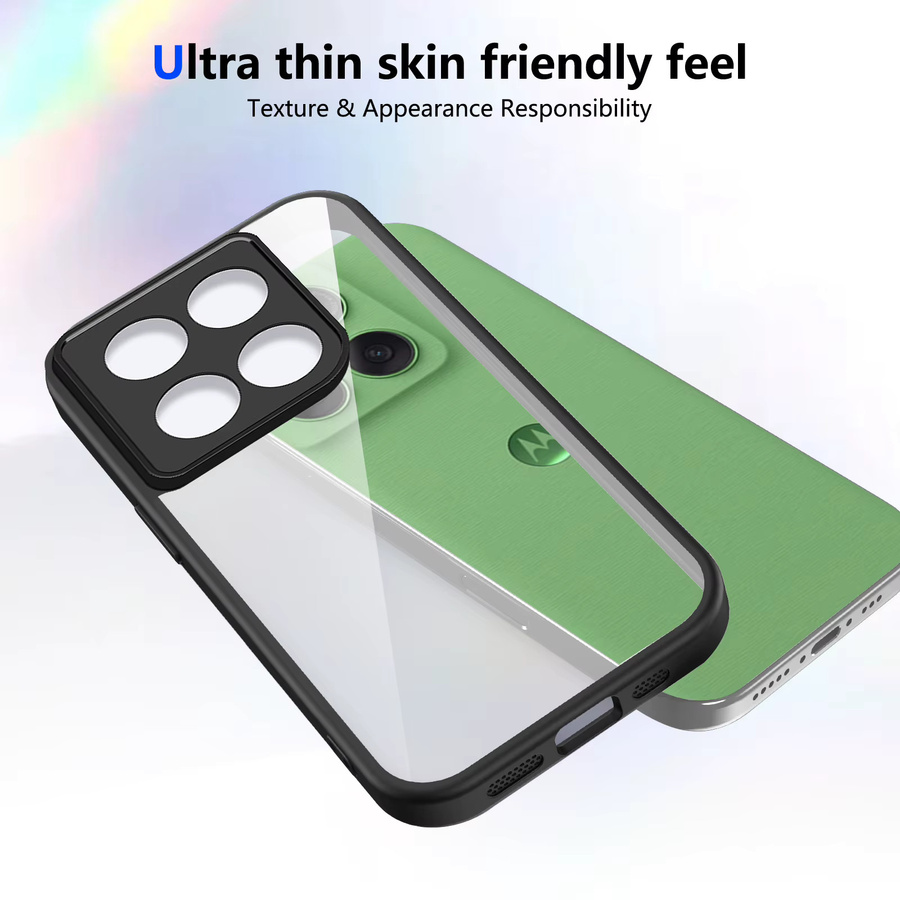 EUCAGR Stoßstange Air Kissen Schutzhülle für Motorola Moto Edge 60 Fusion, Edge 60 Stylus und Edge 60 Pro in Grau - Bild 3