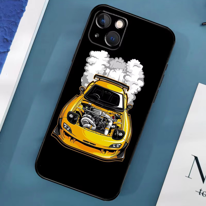 JDM Auto RX7 MX5 Handyhülle kompatibel mit iPhone 17 Pro Max 16 15 14 13 12 11 Pro Max Mini Plus 16e 17 Air Cover - Bild 2