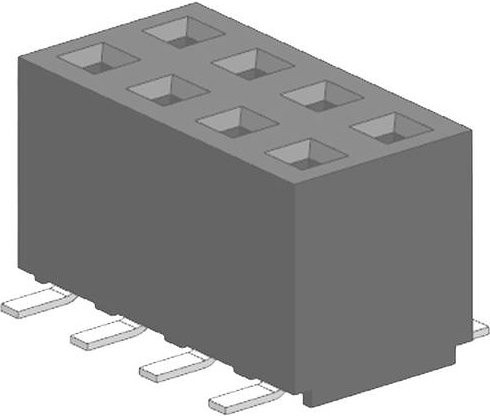 Molex Einbau-Buchsenleiste Standard 6 Polzahl Grau mit Goldkontakten Rastermaß 2.00mm - Bild 1
