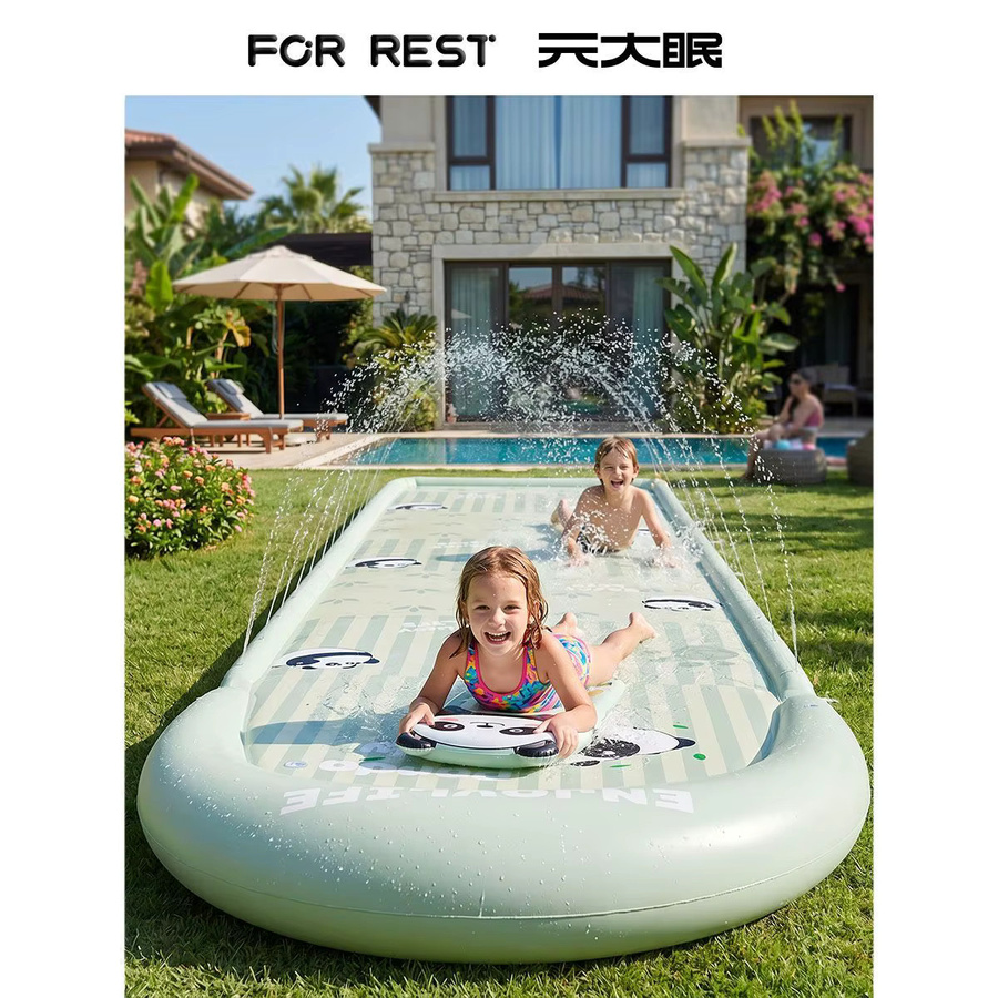 Einhorn Kinder-Wasserrutsche, aufblasbare Outdoor-Wasserrutsche, Wasserspielzeug - Bild 2