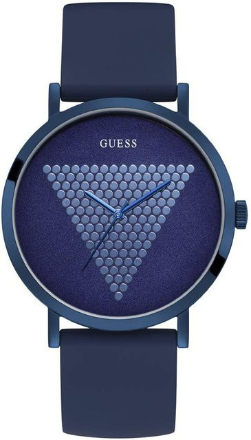 Guess Herrenuhr, Quarz, Edelstahl, 44 mm, Silikon, Blau - Bild 1