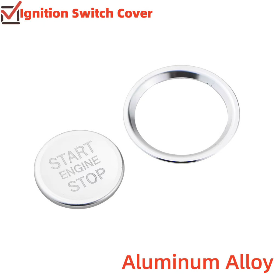 Start-Stopp-Knopf Abdeckung aus Aluminiumlegierung für Peugeot 5008 3008 408 508L 2008 308 4008 Zubehör - Bild 1
