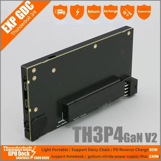 Th3p4gan v2 GPU Docking Station für Thunderbolt 3, Thunderbolt 4 und USB4 zur Nutzung von Grafikkarten an Notebooks - Bild 1