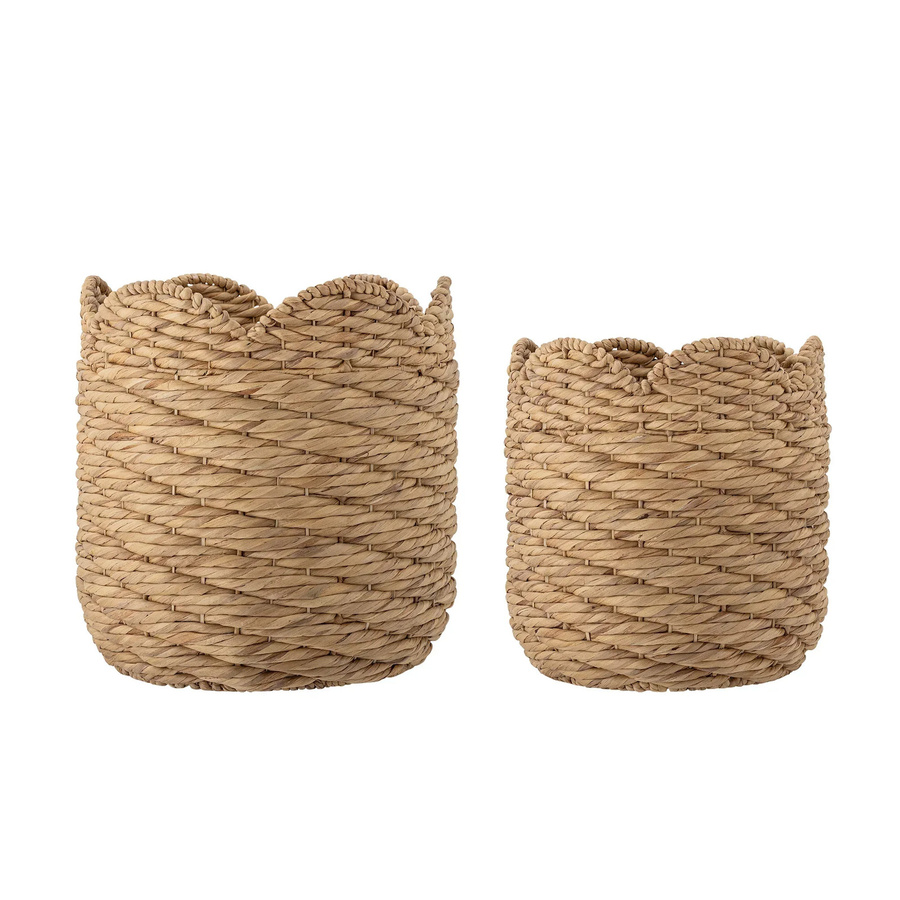 Bloomingville Korbset Liam aus Wasserhyazinthe und Seagrass in Beige - Bild 1