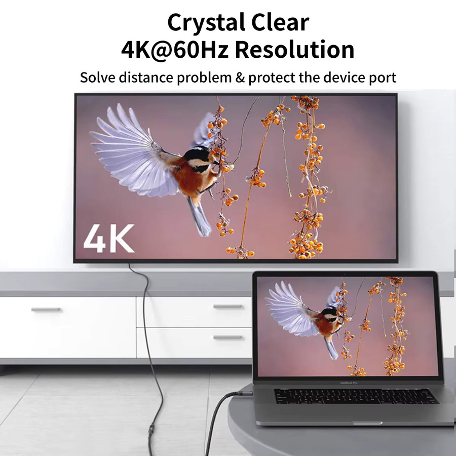 KakuuCa USB-C Verlängerungskabel Grau, USB 3.2 Typ C auf Buchse, 20Gbps und 240W für iPhone, MacBook, iPad und Dell XPS - Bild 4