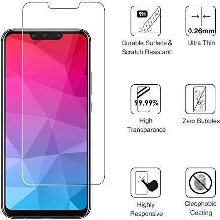AceTend 2er-Pack Mattes Gehärtetes Glas für Huawei Mate 20 Lite Displayschutz, Transparent, Ultra-Definition und Blasenfrei - Bild 1