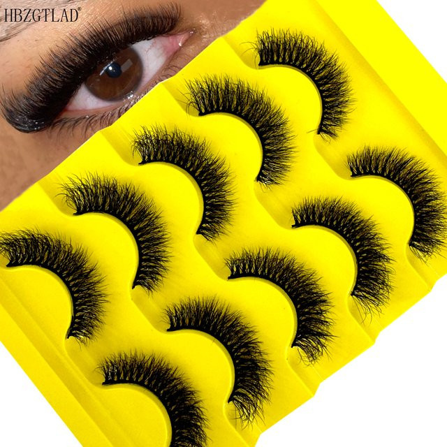 AMSDCN Künstliche Wimpern, 3D-Nerz-Look, 5 Paar - Bild 1