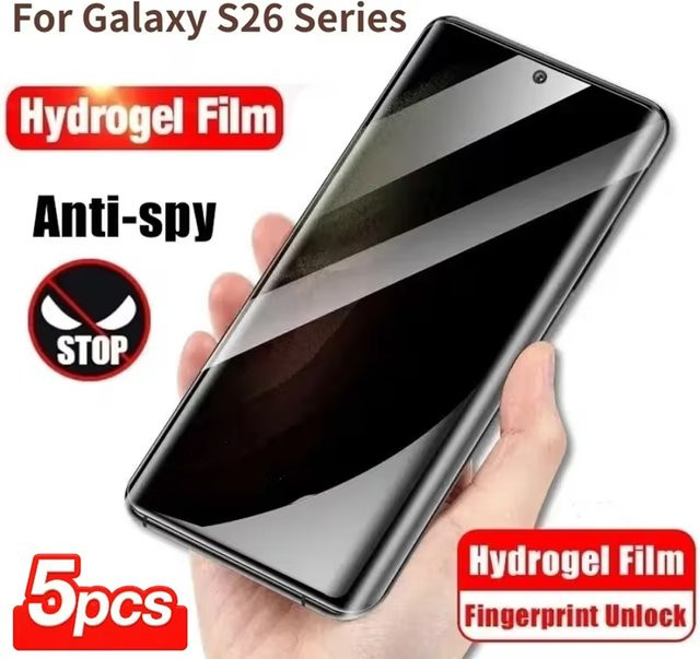 Datenschutz-Hydrogel-Displayschutzfolie für Samsung Galaxy S26 Ultra S26 Plus S25 Ultra S24 S23 S22 A56 A55 A36 A35 transparent - Bild 1