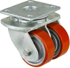 BS Schwerlastdoppelrolle S100.C10.100 Lenkrolle mit Raddurchmesser 100 mm und Schraubbefestigung in Mehrfarbig - Bild 1