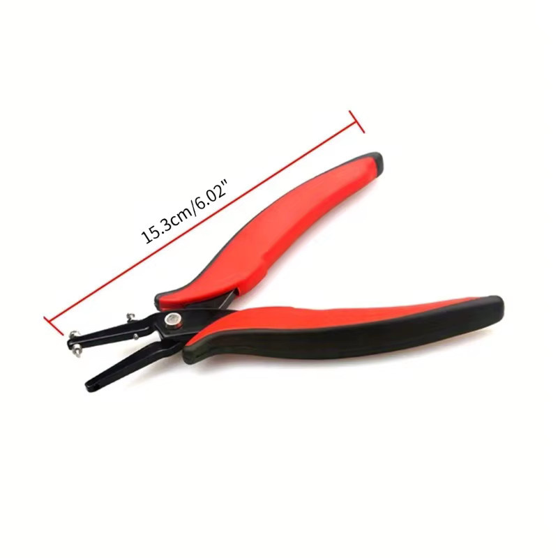 Professionelle Stanzzange aus Metall für Leder und DIY-Projekte mit 1,5 mm und 1,8 mm Perforation - Bild 2