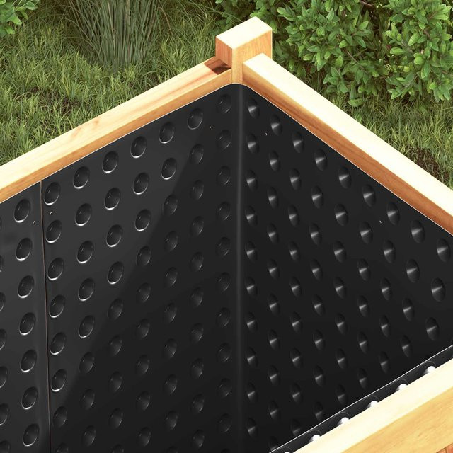 Yiwydaa Noppenbahn aus HDPE in Schwarz, 2 Stück, Breite: 0,5 m, Länge: 20 m pro Stück - Bild 1