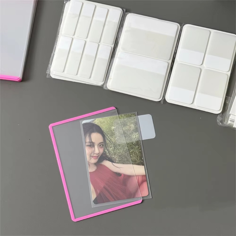 MINKYS Kpop Fotokarten Toploader Index Aufkleber und Memo Pad in Weiß - Bild 2