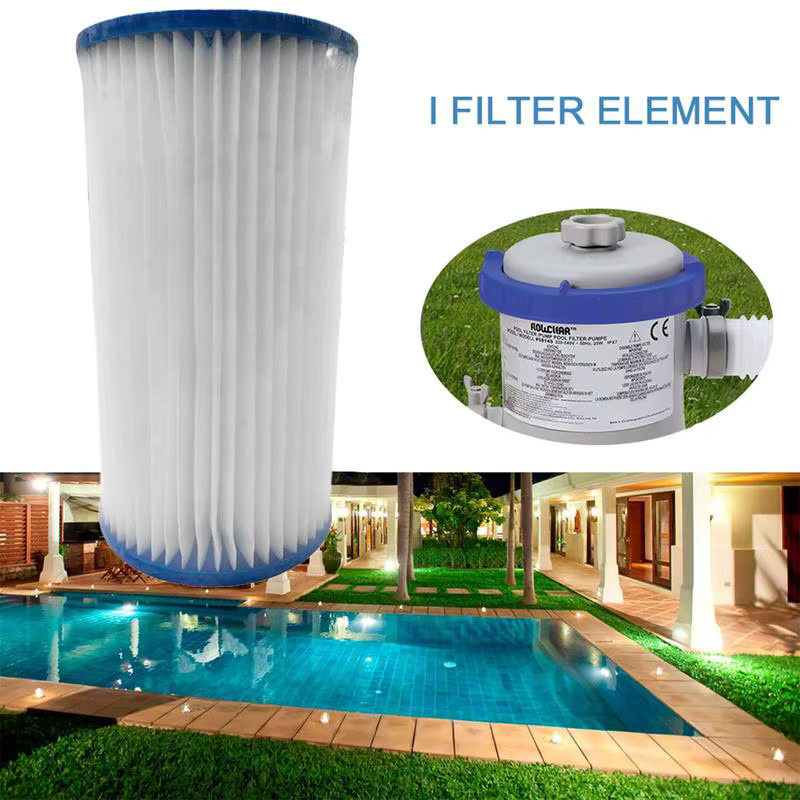 Poolfilter-Wasserfilterkartuschen Typ A oder Typ C als Ersatzfilter für dein Schwimmbad, Weiß - Bild 2