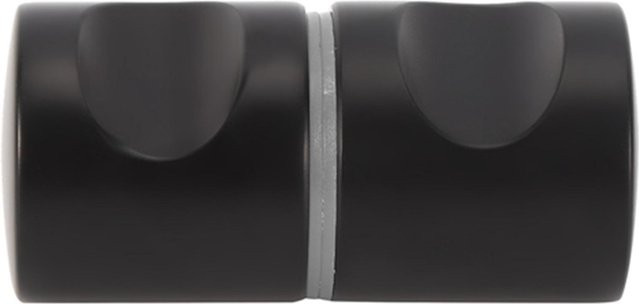 mfySpace Einloch Glas Türgriff aus Aluminiumlegierung in Schwarz Matt als Flush Pull Beschlag für Badezimmer und Vitrinen - Bild 1