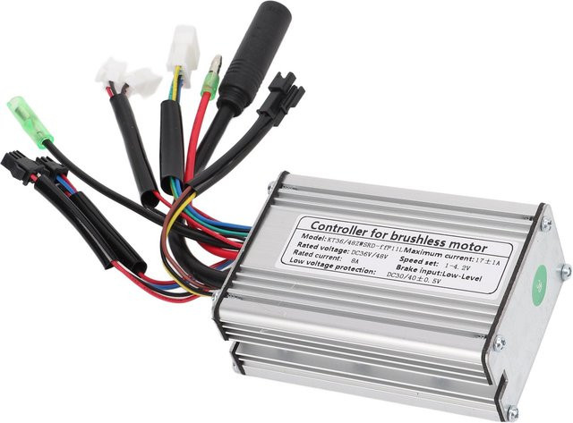 KT 17A Motorcontroller 36V 48V mit Rechteckwelle und Doppelenden Lichtkabel, SM Stecker für 350W Motor, Schwarz - Bild 1