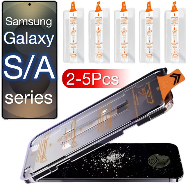 NNBILI Displayschutzfolie aus gehärtetem Glas für Samsung Galaxy S26 S25 S24 Ultra S23 S22 S21 Plus A36 A25 A15 A35 A16 A56 5G, transparent - Bild 1