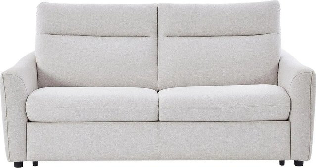 Schlafsofa Sovania von Vente-unique in Beige mit Schlaffunktion und Auszugsschublade, Breite: 193 cm - Bild 1