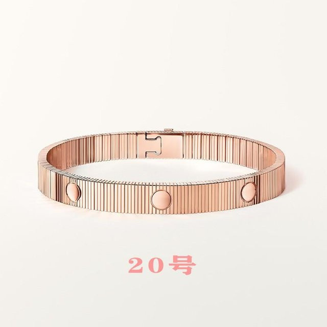 FFJB Armband Edelstahl Titan, Roségold, Unisex, 20cm - Bild 1