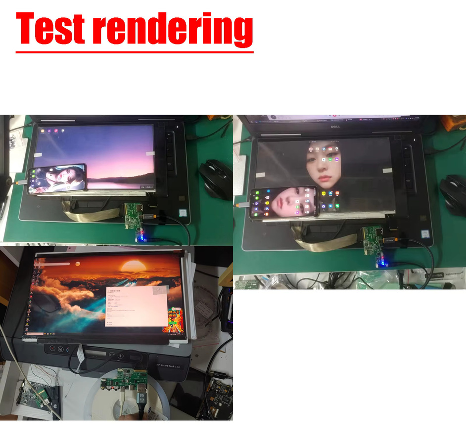 Dykbcells USB Typ-C und DisplayPort zu EDP Treiberplatine für 2K 4K LCD-Projektionsbildschirme, 30-Pin oder 40-Pin, 60Hz bis 165Hz, Farbe: Grün - Bild 3