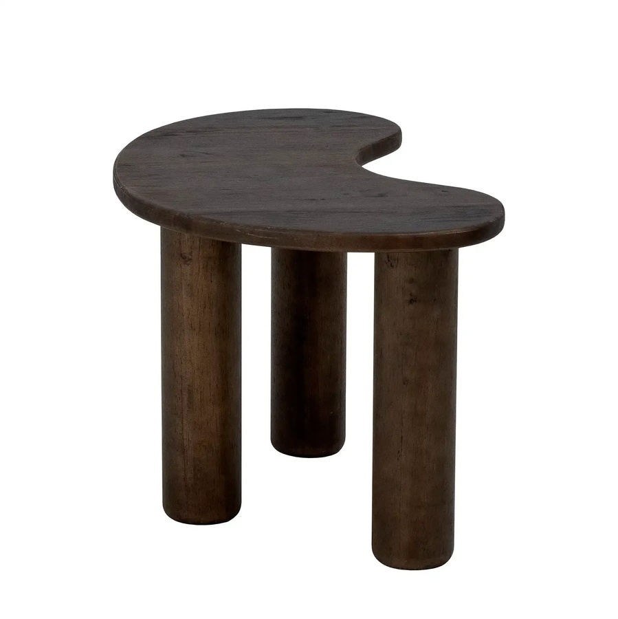 Bloomingville Couchtisch Luppa aus Gummibaumholz in Braun mit runder Form - Bild 1
