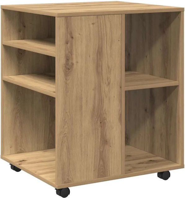 vidaXL Rollschrank Artisan-Eiche in Braun aus Holzwerkstoff B: 60 cm, T: 53 cm, H: 72 cm - Bild 1