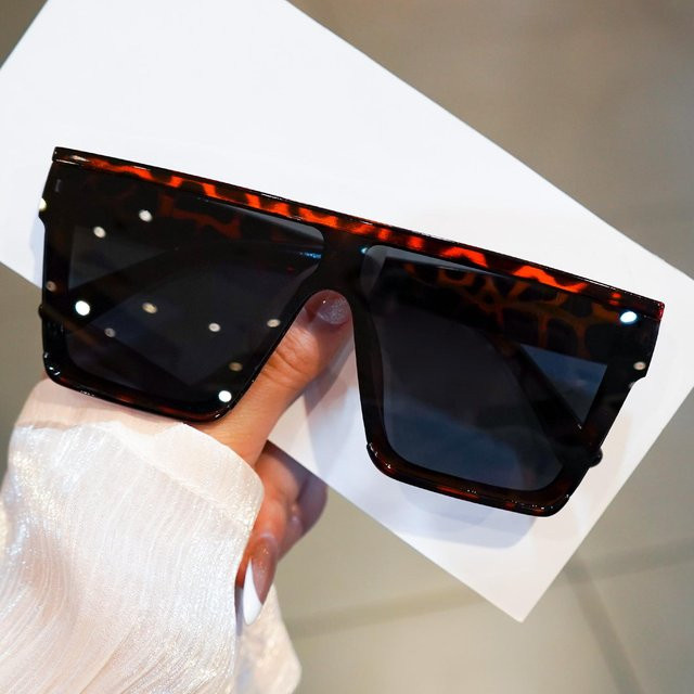 Dote Sonnenbrille, quadratisch, Vollrand, Kunststoff, Unisex, black - Bild 1