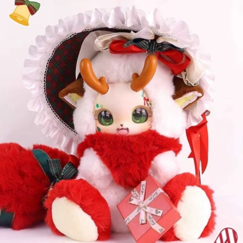 DUODUOBAO Christmas Limited Boboco 500 % Hirschglocke, Plüsch-Blindbox, ab 14 Jahren - Bild 4