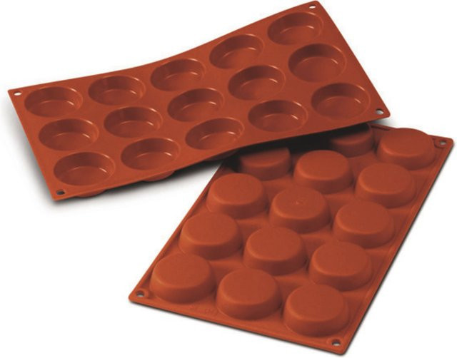Schneider Silikonbackform Flan Mini, Rot, B/T/H: 17,5 x 30 x 1,4 cm - Bild 1