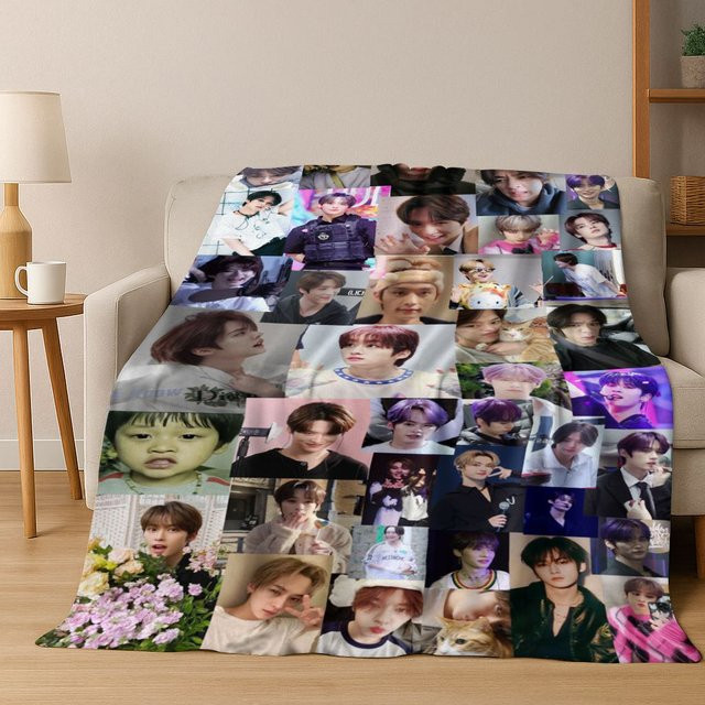 MINISO Flanellblanke Lee Know Kpop Star 3D-Druck Multicolour Unisex - Bild 1