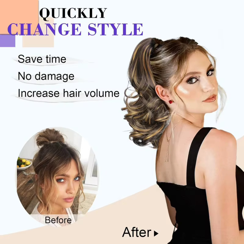 Suri Hair Pferdeschwanz-Haarteil, synthetisch, 25,4 cm - Bild 2