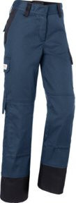 Kübler Damenhose PROTECTIQ ARC2 PSA 3 in Dunkelblau/Anthrazit mit Reflexstreifen und Knieschutztaschen, Größe 40 - Bild 1
