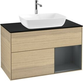 V&B Waschtischunterschrank Finion 100 Wandbeleuchtung in lackierter Ausführung B/T/H: 100 x 50,1 x 50,1 cm - Bild 1